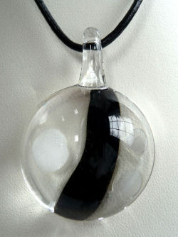 Art Glass Pendant by Victor Meyer of Sculptures in Glass