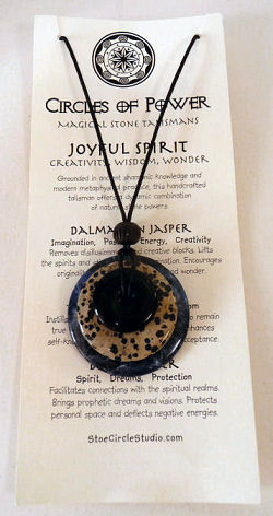 Circles of Power Natural Gemstone Magical Stone Talisman Necklace by Suzanne Michellt