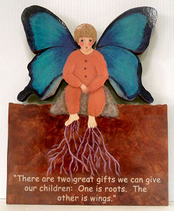 Butterfly Child with Quote from Hodding Carter, Jr.