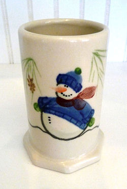 Snowman Vase