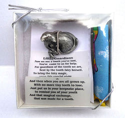 Cat and Fairy Pewter Tooth Fairy Box